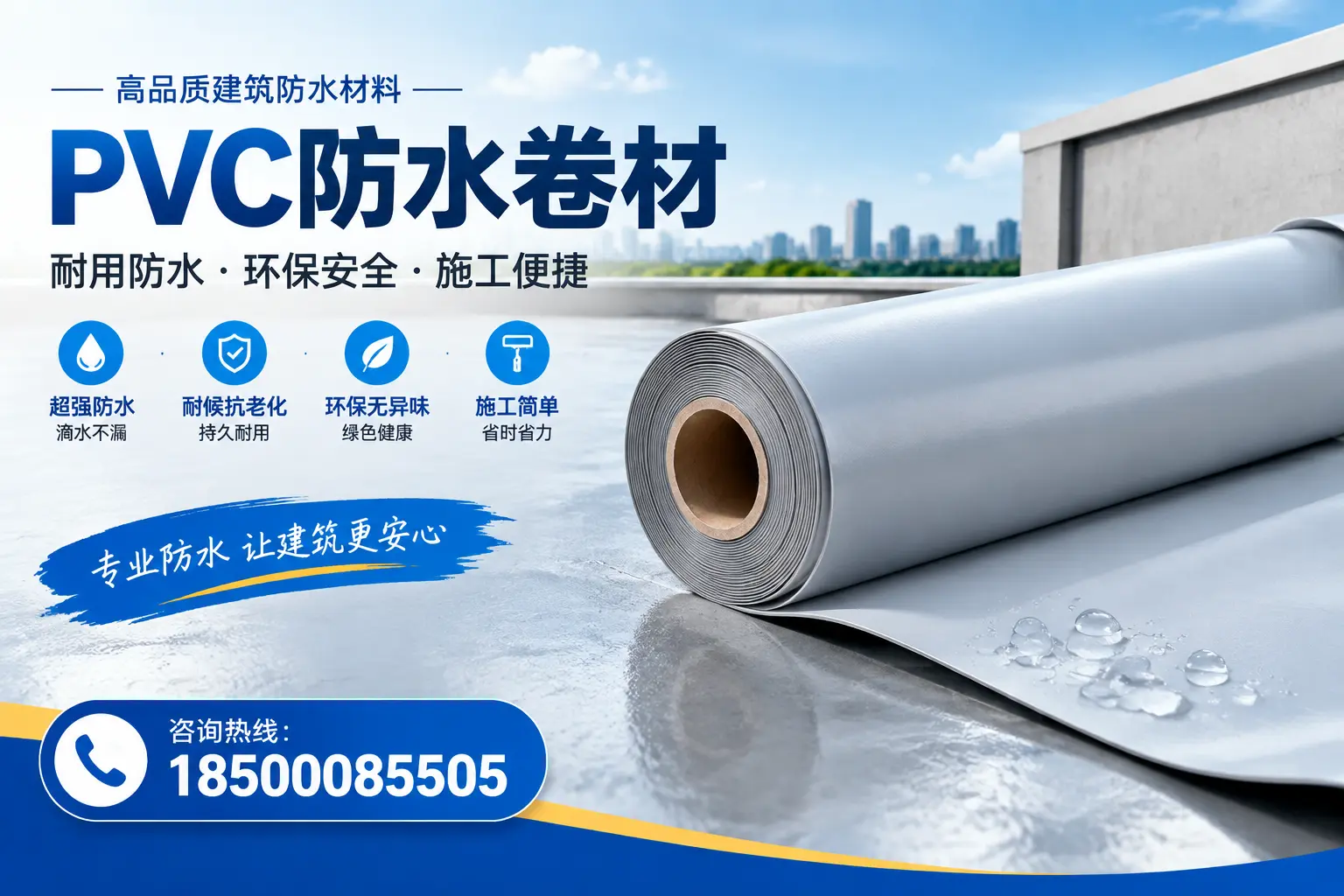 PVC防水卷材选型对比：如何做出明智选择？佳木斯指南
